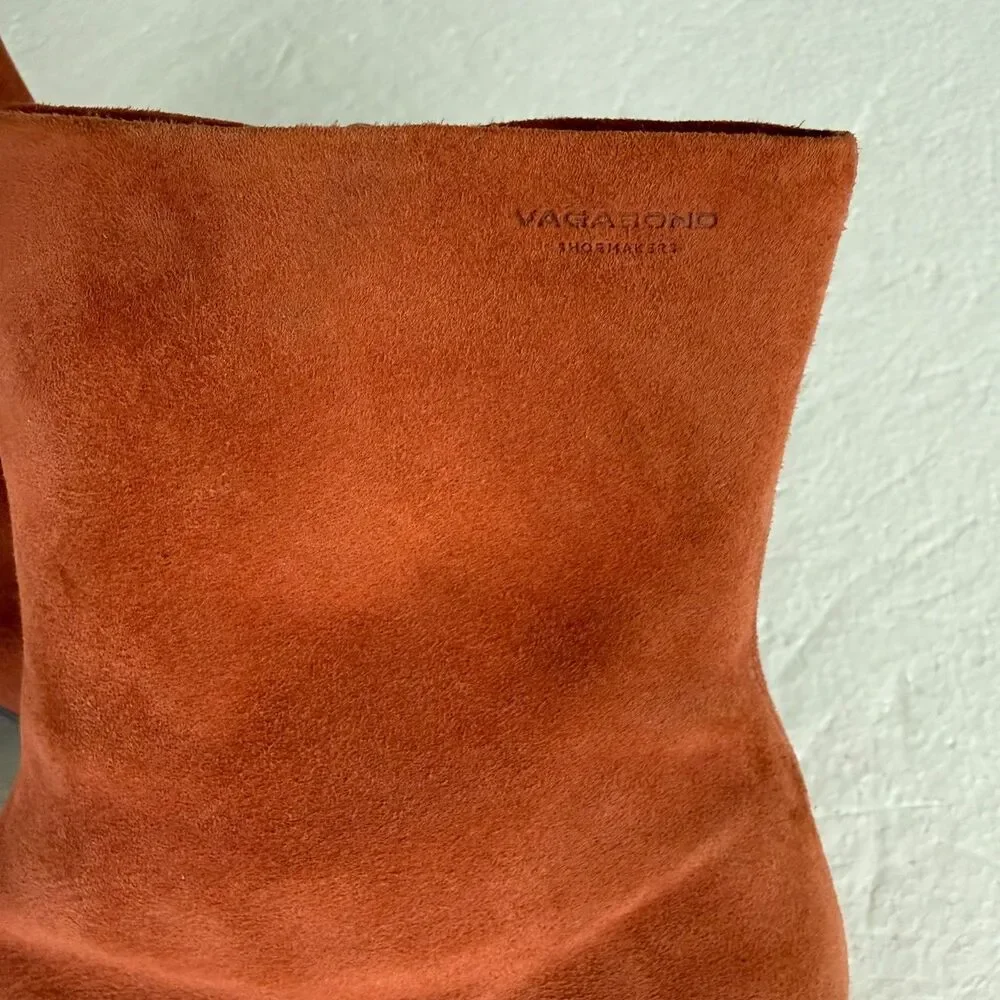 Size 40 - Vagabond Shoemakers Alice Suede Boot Block Heel - Picture 2 of 9
